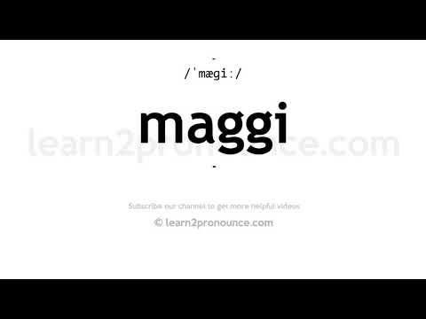 How to pronounce Maggi | English pronunciation