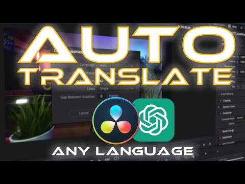 TRANSLATE Subtitles in ANY Language  with Chat GPT DaVinci Resolve 18