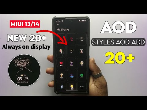 New 20+ Always On Display MIUI 14 | how to add always on display new style Redmi