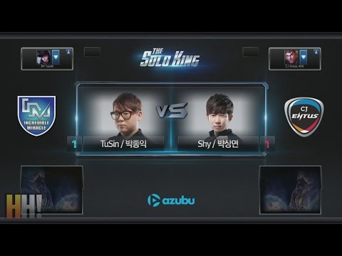 9. TuSin vs Shy - Game 3 - "The Solo King" Korean 1vs1 Tournament