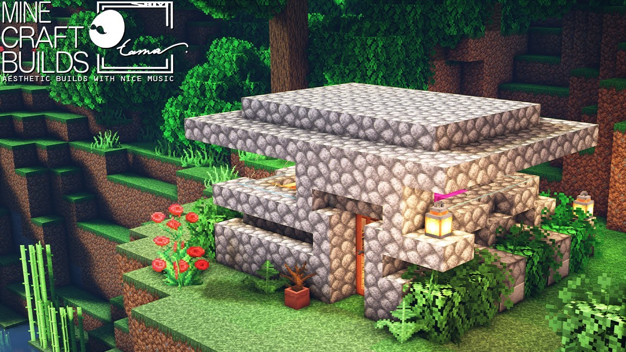 Minecraft: Cobblestone Small Survival House Tutorial 【Cute House】 - YouTube