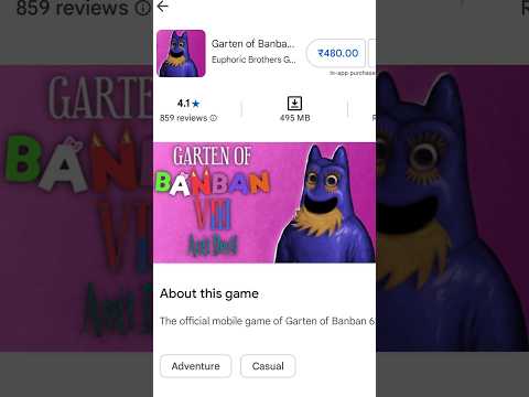 Garten of BANBAN 8 Is Out on Google PLAY! 🤩!?