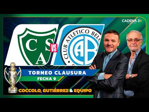 EN VIVO 🔴SARMIENTO vs BELGRANO | CLAUSURA | Fecha 9 | La Cadena del Gol | Cadena 3 Argentina #vivo