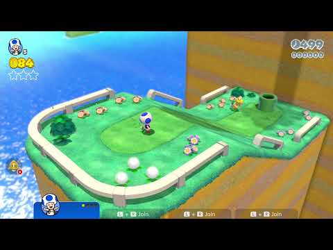 Super Mario 3D World 🐾World 1-2: Koopa Troopa Cave 🐾 100% All Green Stars & Coin Stamp ✹Switch✹ #app