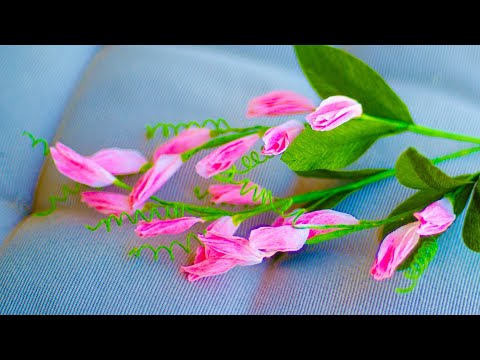 Forever Blooms | Crepe Paper Sweet Peas | DIY flowers | Handmade Paper flowers