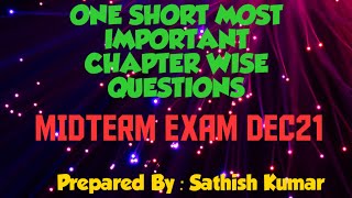 2nd PUC Computer Science Midterm Most important Important Chapter wise Questions