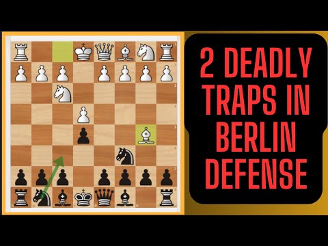 2 DEADLY TRAPS IN BERLIN DEF. | Win Fast With Black | 60-90% Success | Chess Opening Traps