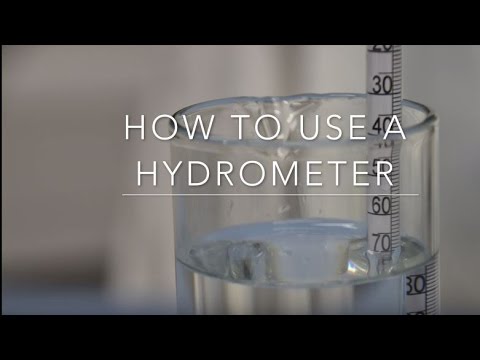 About the hydrometer