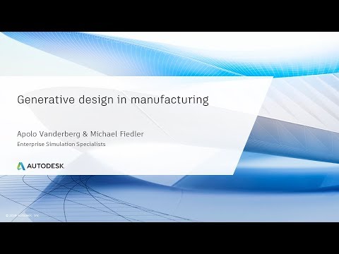 Generative Design for Manufacturing
