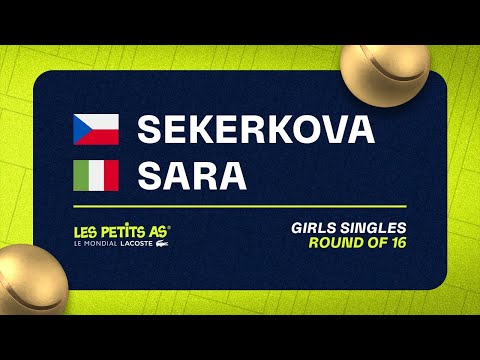 Les Petits As 2023 | Girls Singles Round of 16 | Veronika Sekerkova vs Angelica Sara