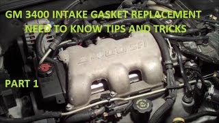 How To Replace Intake Gasket GM 3400 V6 Tips and Tricks