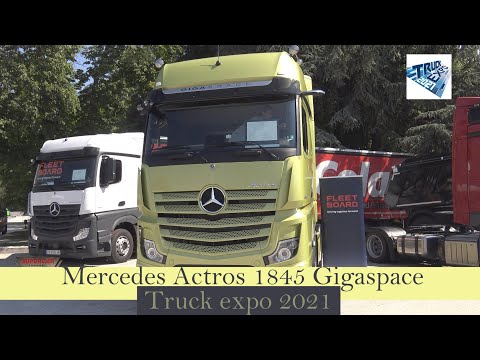 2022 Mercedes Actros L 1845 4x2 Gigaspace truck cab Interior Exterior Walkaround Truck Expo