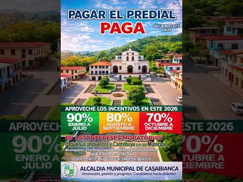 IMPUESTO PREDIAL 2026 CASABIANCA #casabianca