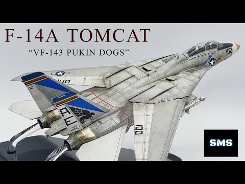 Сборная модель истребитель USN F-14A VF-143 "Pukin Dogs" (Academy 12563)