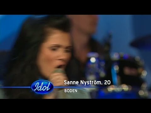 Slutaudition solosång: Sanne Nyström - Idol Sverige (TV4)