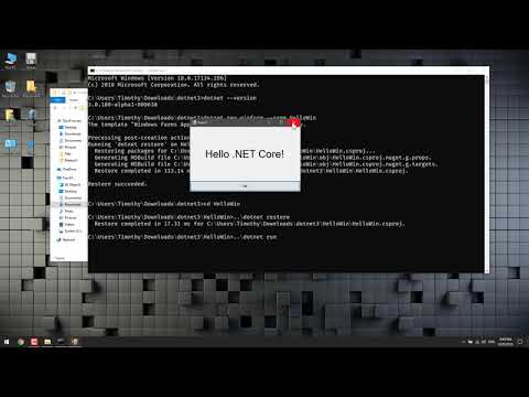 Create Windows Forms (WinForm) Application using .NET Core