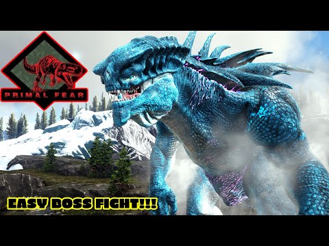 How I Easily Annihilated The Ice Colossus Boss! Ark Primal Fear Part 37