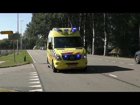 Nieuwe Ambulance 13-107 met Spoed naar het AMC Amsterdam