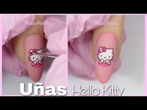 Hello kitty 💅🏼✨ Nail Art / Pointillism