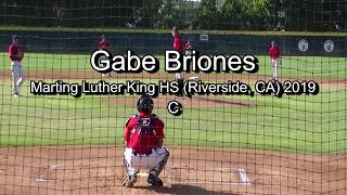 2019 Catcher Gabe Briones, Martin Luther King (Riverside, CA) Pop Times