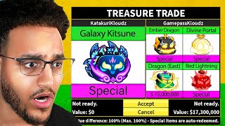 Trading GALAXY Kitsune for 24 Hours in Blox Fruits!