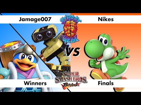 SG 14.1 SSBB WF - Jamage007 (Rob/Wolf/DDD) vs Nikes (Yoshi) Super Smash Bros Brawl 1v1 Winners Final