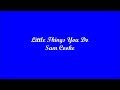 Little Things You Do (Cositas Que Haces Tú) - Sam Cooke (Lyrics - Letra)