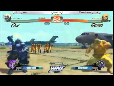 Wao Oni vs Veloc1raptor Gouken   WNF pre SCR 2014