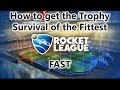 PS4 Rocket League How To Get The Trophy Survival Of The Fittest FAST