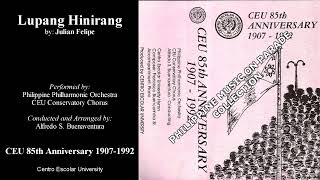 Download lagu Lupang Hinirang (Orchestra) - Alfredo S. Buenaventura and CEU Conservatory Chorus (1992) mp3