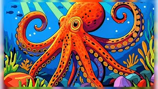 Calm Coloring for De-Stressing and Relaxation #octopus #fish #underwater