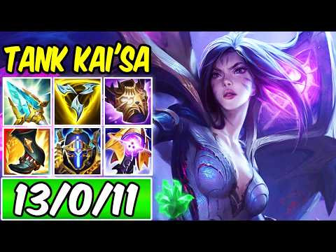 S+ UNKILLABLE TANK KAI'SA ADC IS AMAZING - New Build (400 AD, 3 Evolutions) - League of Legends