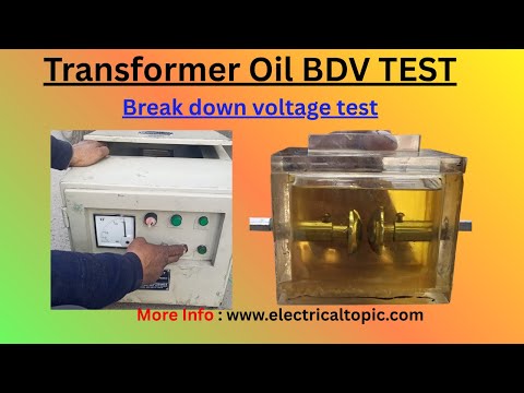 Transformer oil BDV Test procedure | Transformer oil BDV test value | Breakdown Voltage Test kit