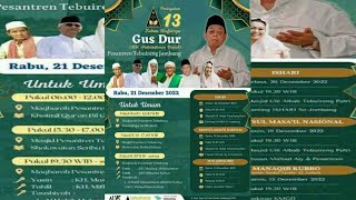 Download lagu 🔴 (LIVE) Seribu Rebana Bersholawat Dalam Rangka Haul Gus Dur ke-13 | PESANTREN TEBUIRENG JOMBANG mp3 Download lagu 🔴 (LIVE) Seribu Rebana Bersholawat Dalam Rangka Haul Gus Dur ke-13 | PESANTREN TEBUIRENG JOMBANG mp3