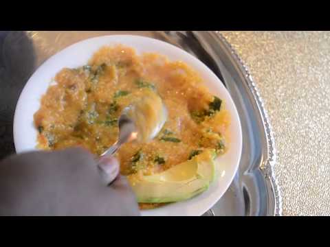 Delicious Haitian Mayi Moulin ak awason (Polenta w/ herring) -Sophie's Cuisine