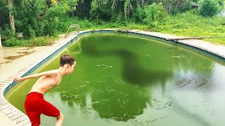 he jumped in abandoned pool.. (BAD IDEA)