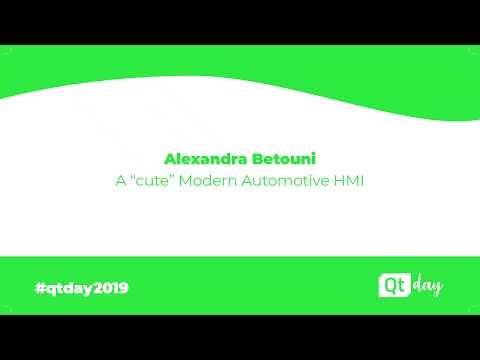 A "cute" Modern Automotive HMI - Alexandra Betouni (01/04/2019)