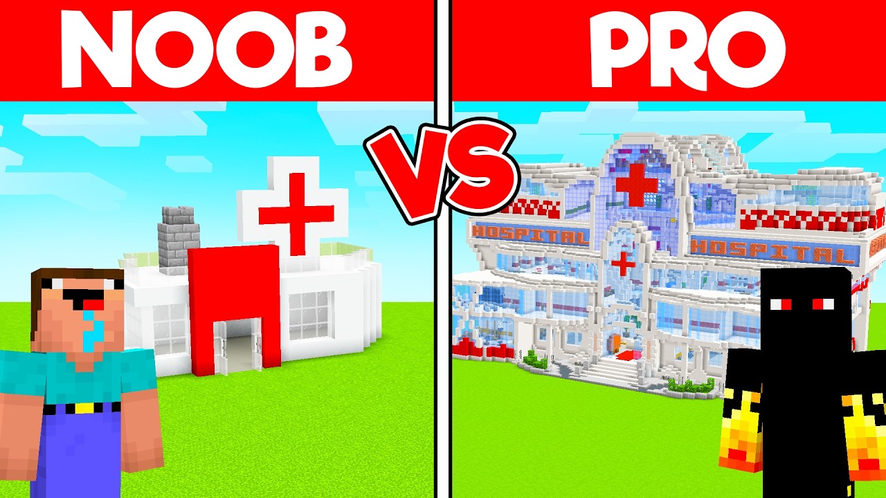 HOSPITAL de NOOB vs PRO no MINECRAFT