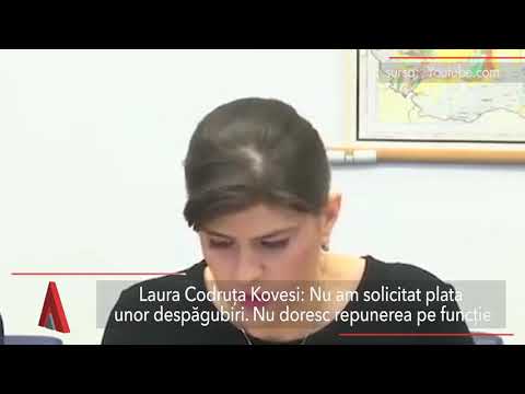 Stiri Mediafax 09 Ianuarie - Kovesi nu vrea să fie repusă în funcție