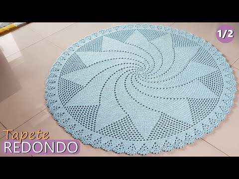 Round crochet rug step by step EASY - Step by step 1/2
