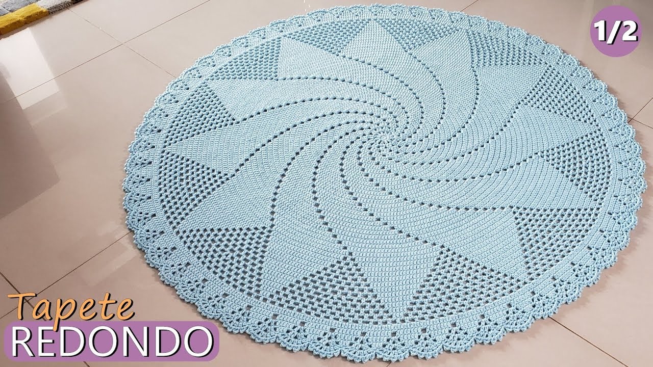 Tapete Redondo de Crochê