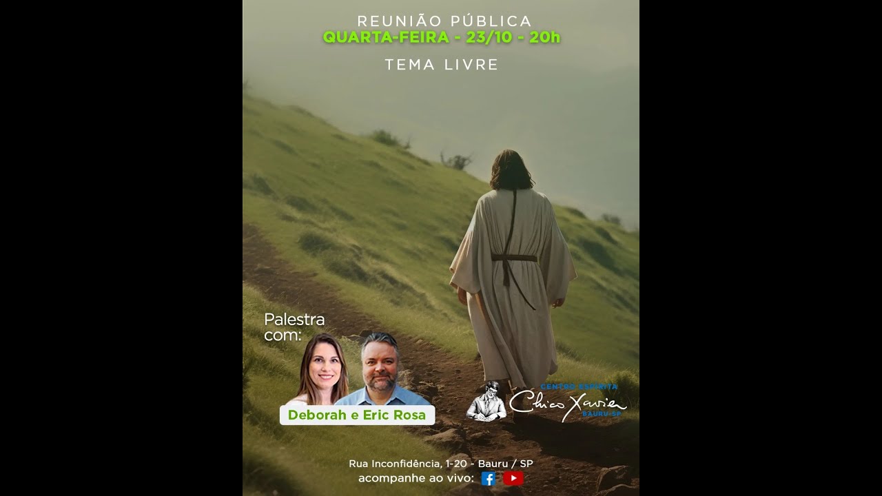 Palestra IMORTALIDADE DA ALMA E A ESSÊNCIA DA VIDA com DEBORAH E ERIC ROSA