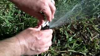 preview picture of video 'How to adjust Hunter pgp gear drive rotor - Sprinkler Repair http://www.fixmyheads.com/'