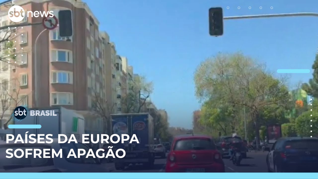 Apagão atinge Portugal e outros países da Europa; ciberataque é descartado | SBT Brasil (28/04/25)