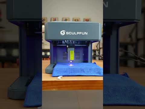 Laser-Engraved Cloths Won’t Fade - by Sculpfun iCube Ultra Diode Mode  #sculpfun