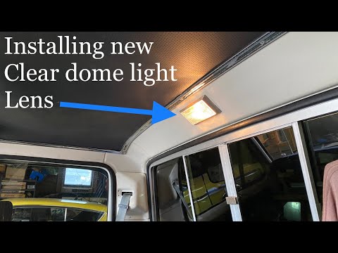 Upgrading the dome light lens in my 1976 ford truck.