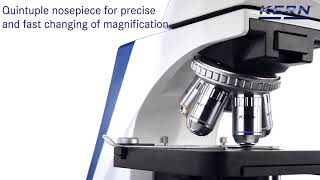 Kern Compound microscope Trinocular Inf Plan 4/10/20/40/100; WF10x20 ...