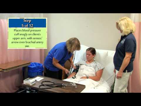 11 Measures and records blood pressure