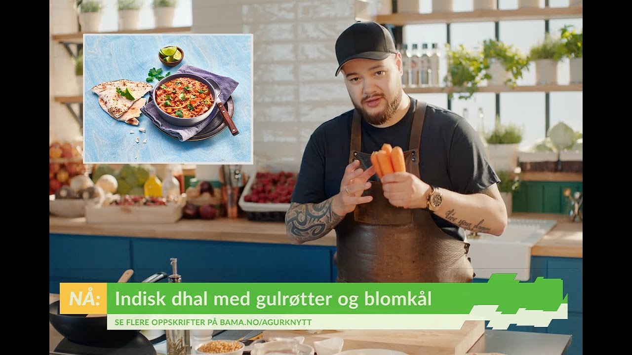 Indisk linsesuppe (Dhal) med gulrot og blomkål