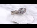 video - Mokume Halo Engagement Ring